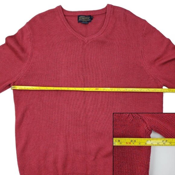 Pendleton Cotton Cashmere Sweater Pullover Long Sleeve Men's Medium - Picture 4 of 9